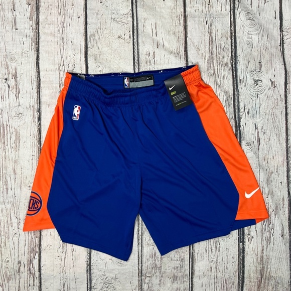 NY Knicks Nike Dri-Fit NBA Basketball Shorts New Mens Uniform Warmup - Picture 7 of 9